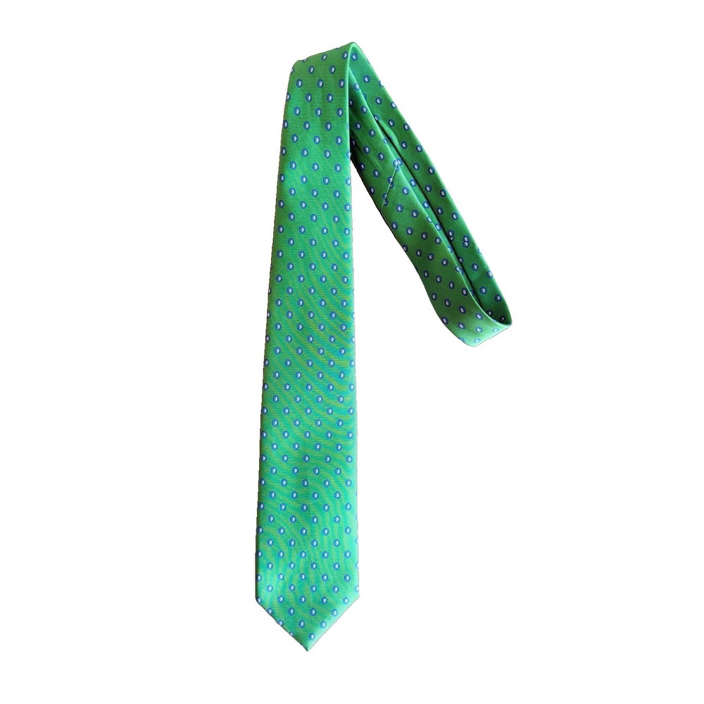 Brooks Brothers 346 Green / Blue Tie Silk Men's Necktie 59" X 3.75 "